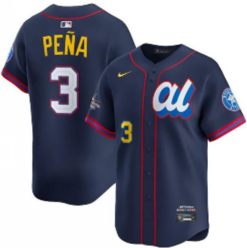 Men 2025 Houston Astros #3 Pena Drak Blue All star Nike MLB Jersey style ->women mlb jersey->Women Jersey